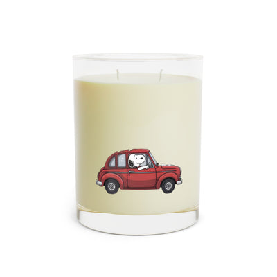 11oz Scented Candle with Cute Car Illustration – Cozy Home Fragrance