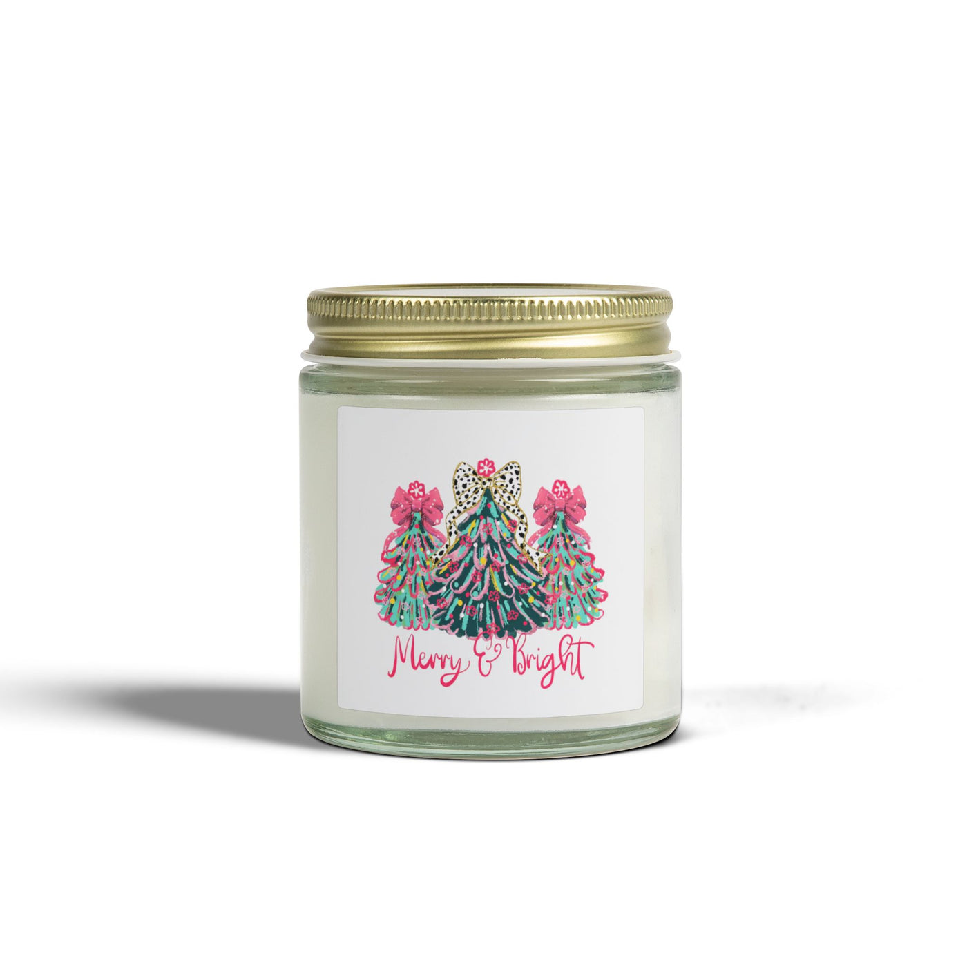 Merry & Bright Coconut Apricot Scented Candle (4oz & 9oz)