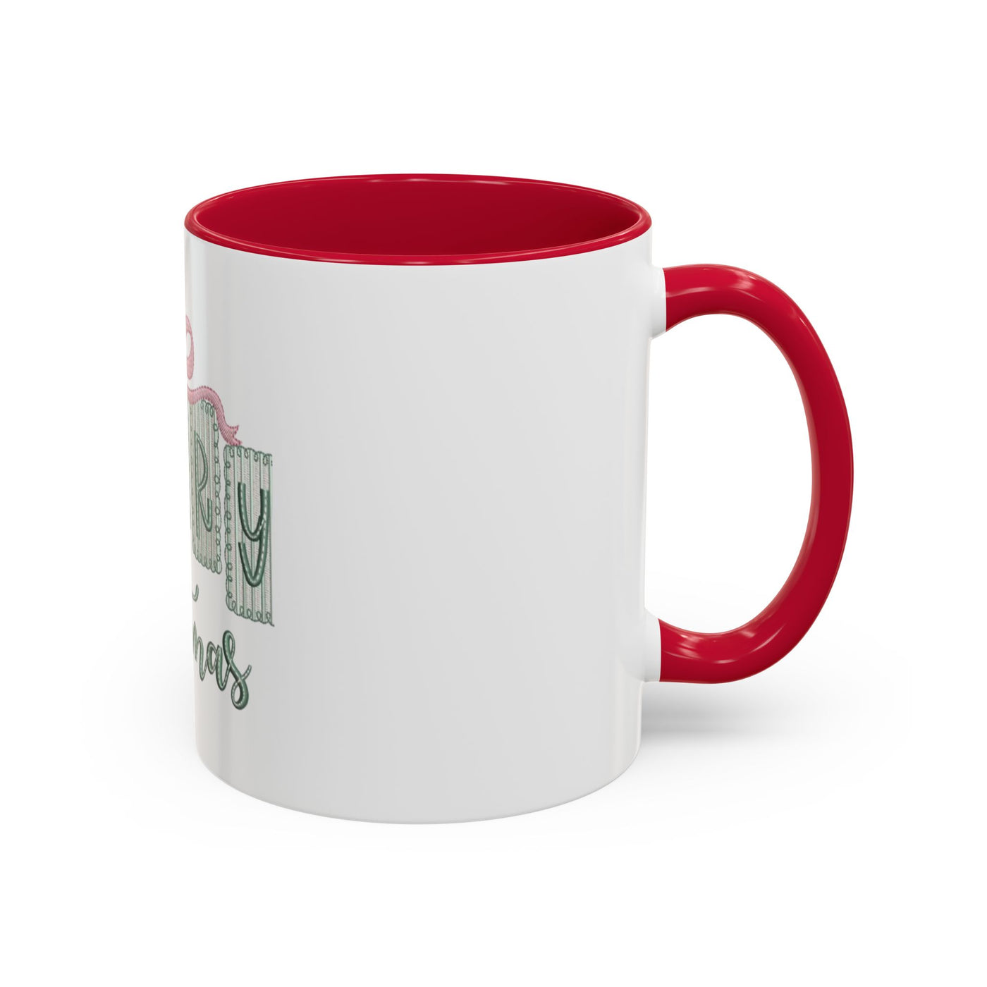Christmas Mug — 'Merry Christmas' Pastel Gift-Tag Design (11oz/15oz)