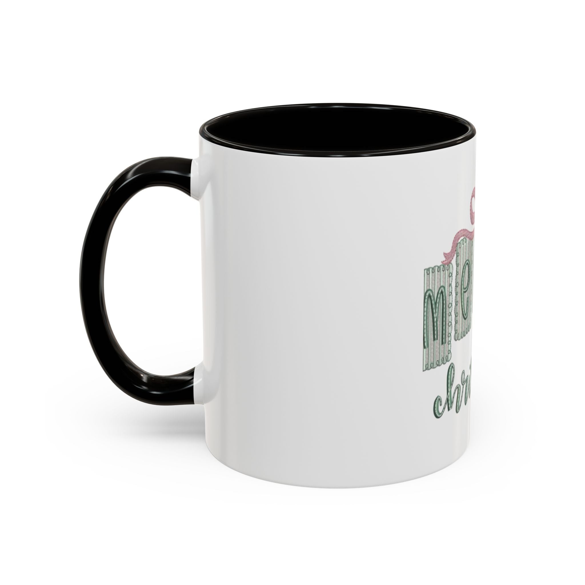 Christmas Mug — 'Merry Christmas' Pastel Gift-Tag Design (11oz/15oz)