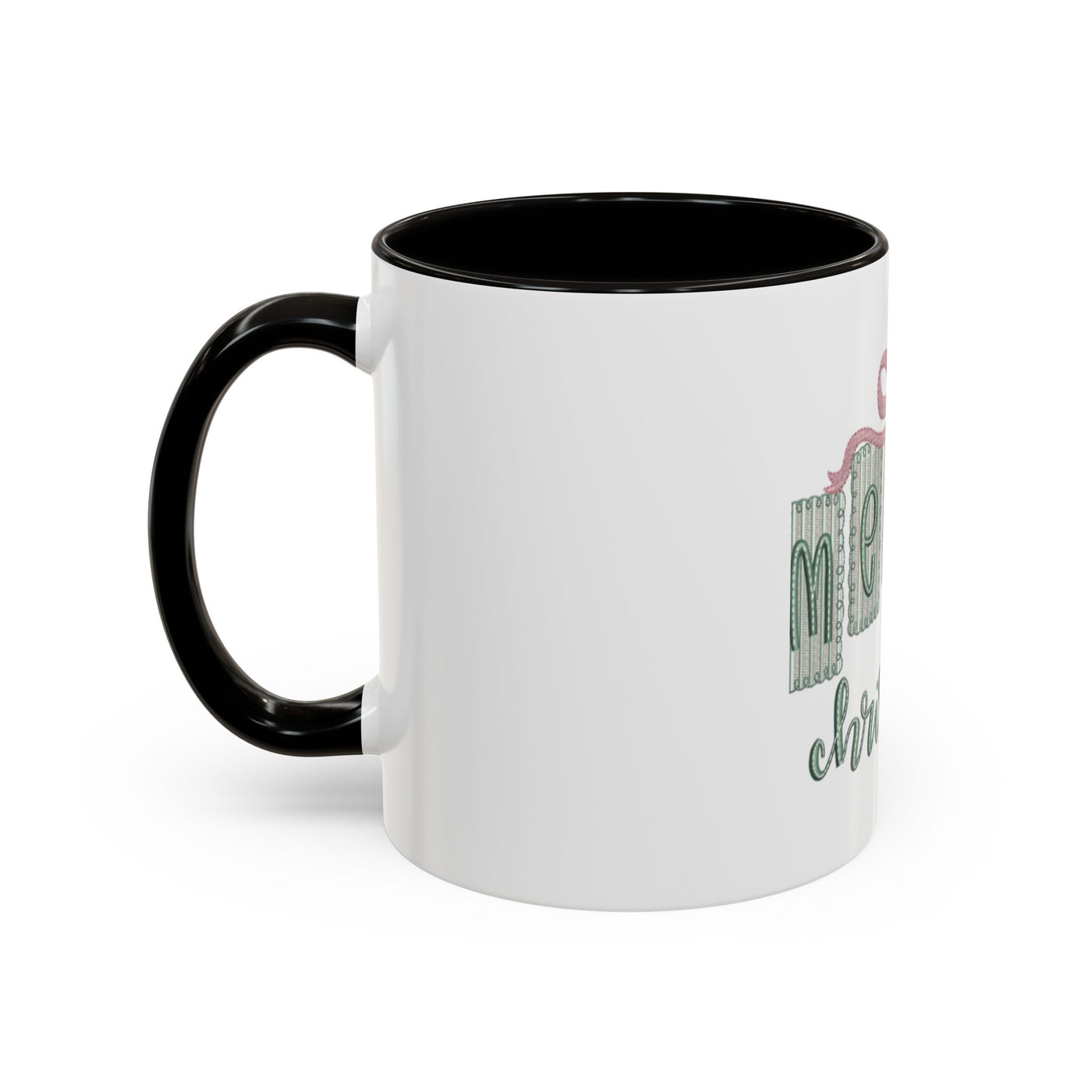 Christmas Mug — 'Merry Christmas' Pastel Gift-Tag Design (11oz/15oz)