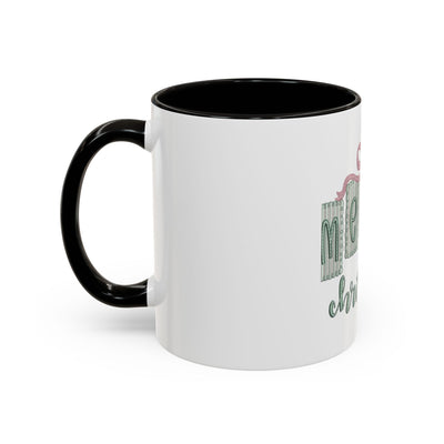 Christmas Mug — 'Merry Christmas' Pastel Gift-Tag Design (11oz/15oz)