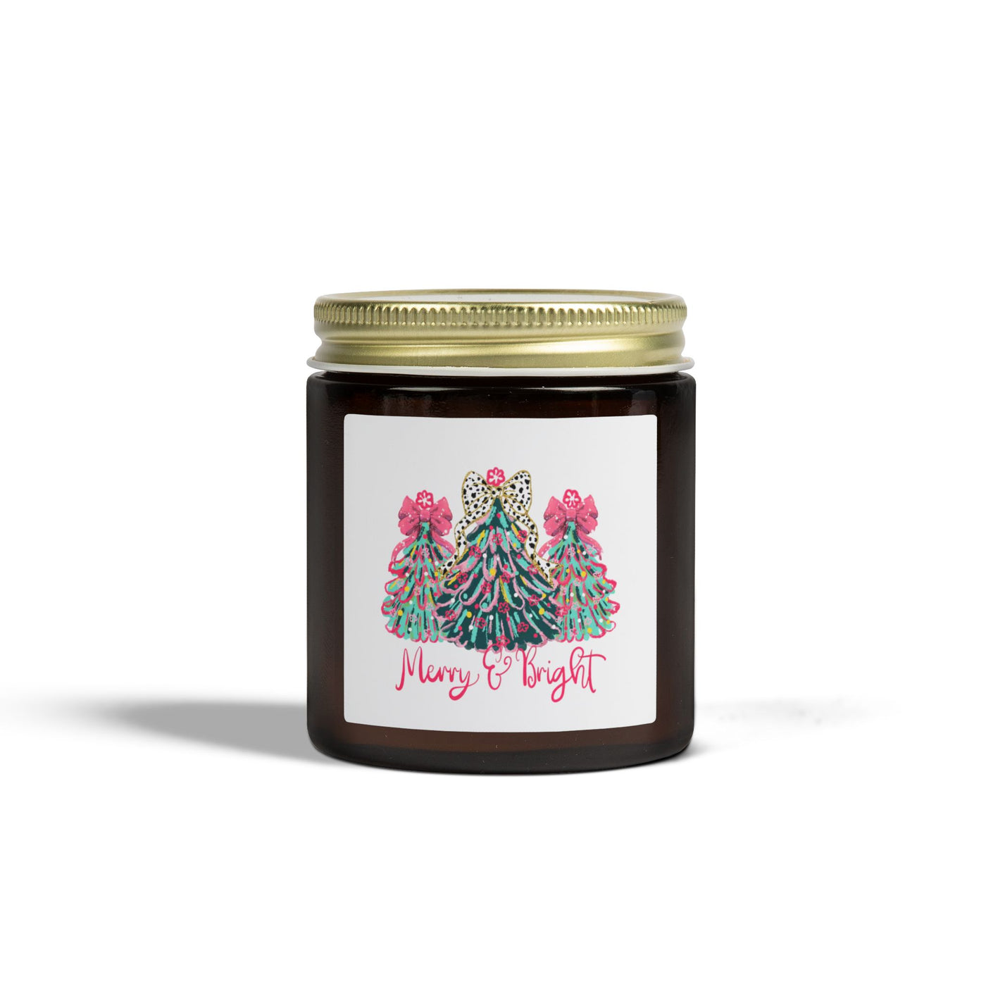 Merry & Bright Coconut Apricot Scented Candle (4oz & 9oz)