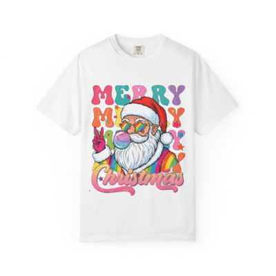 Christmas Santa T-Shirt — Retro 'Merry Merry Christmas' Graphic