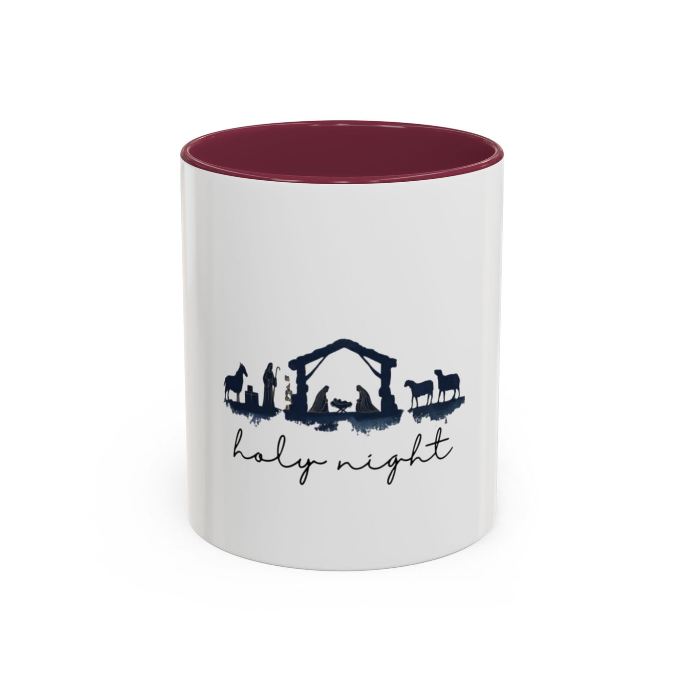 Holy Night Nativity Mug — Christmas Coffee Cup (11oz/15oz)