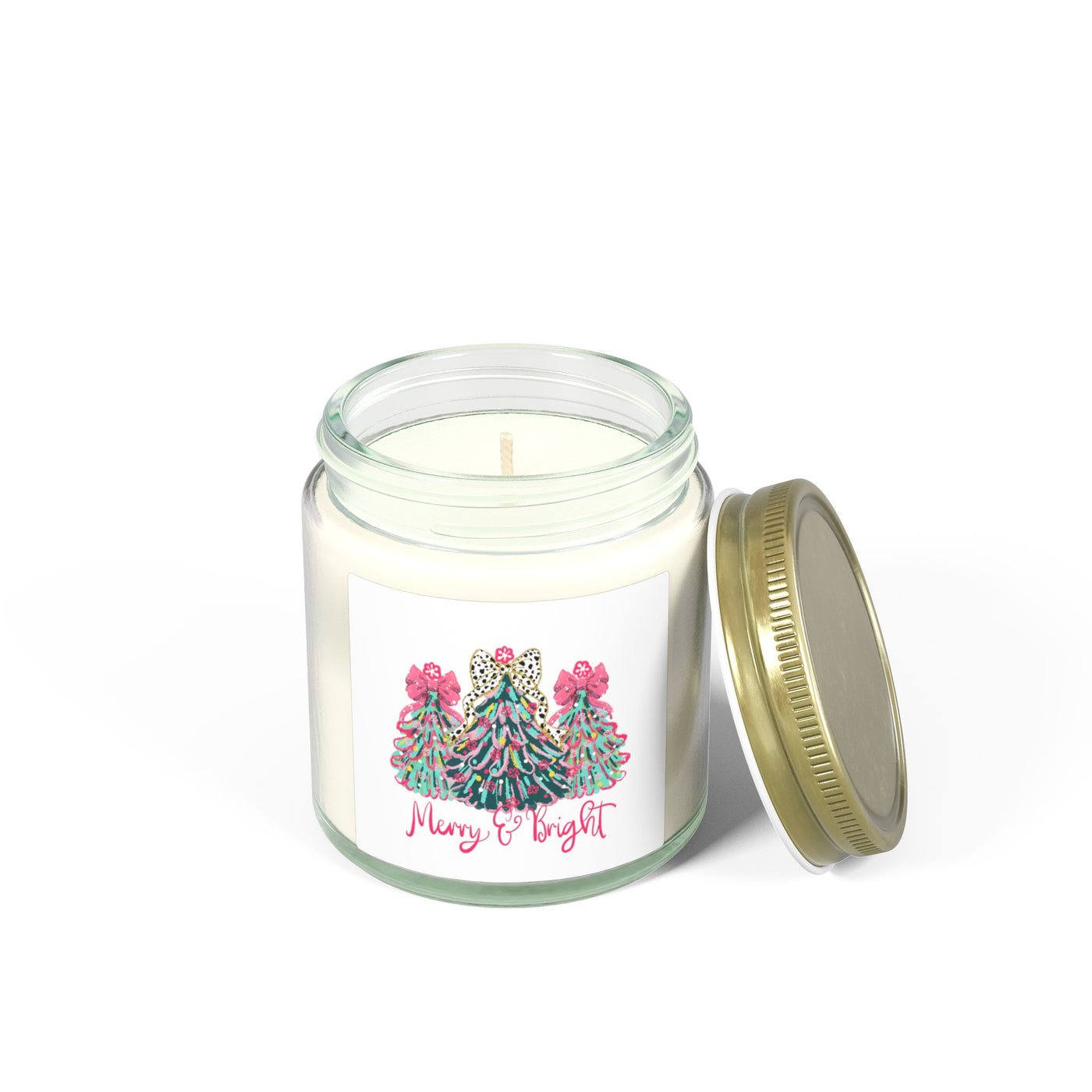 Merry & Bright Coconut Apricot Scented Candle (4oz & 9oz)