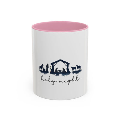 Holy Night Nativity Mug — Christmas Coffee Cup (11oz/15oz)