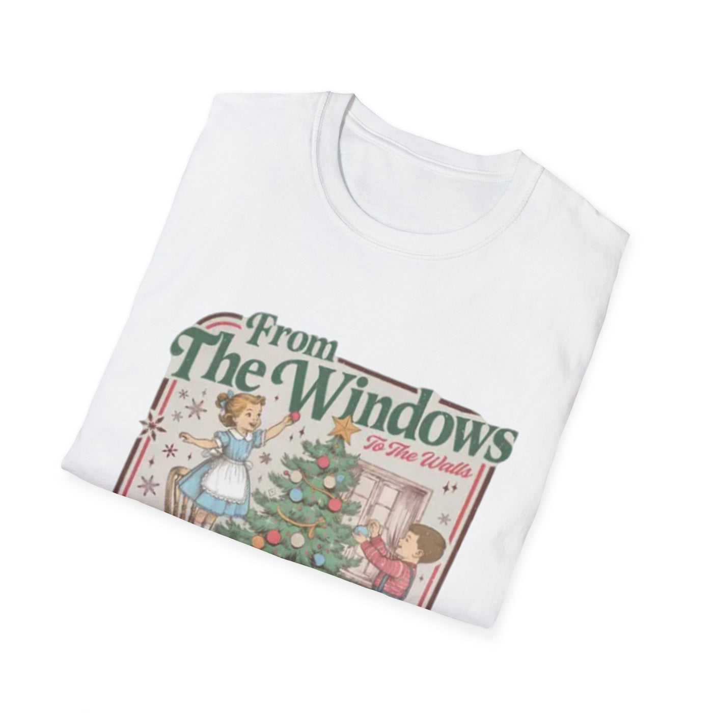 From the Windows Vintage Christmas T-Shirt — “I’m About To Deck These Halls” Holiday Tee