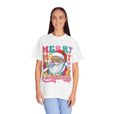 Christmas Santa T-Shirt — Retro 'Merry Merry Christmas' Graphic