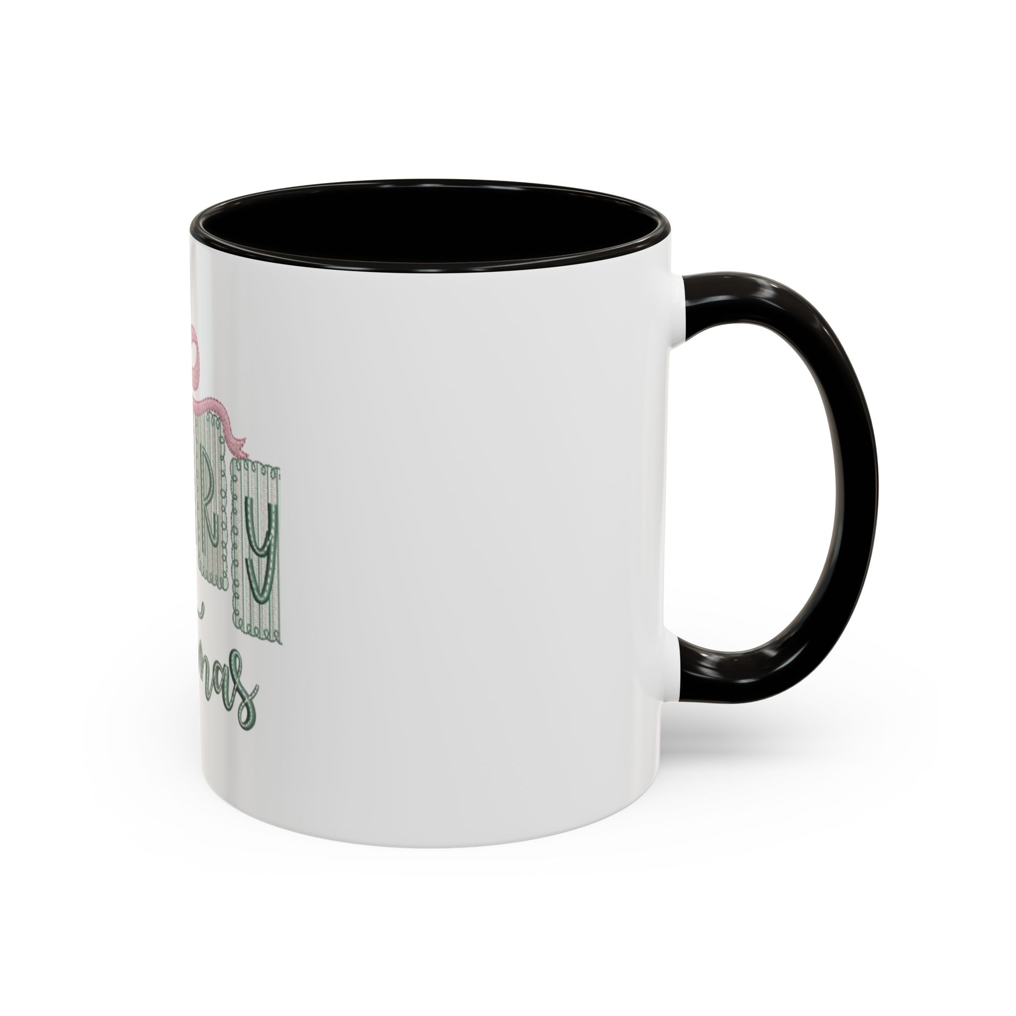 Christmas Mug — 'Merry Christmas' Pastel Gift-Tag Design (11oz/15oz)