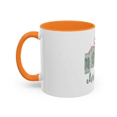 Christmas Mug — 'Merry Christmas' Pastel Gift-Tag Design (11oz/15oz)