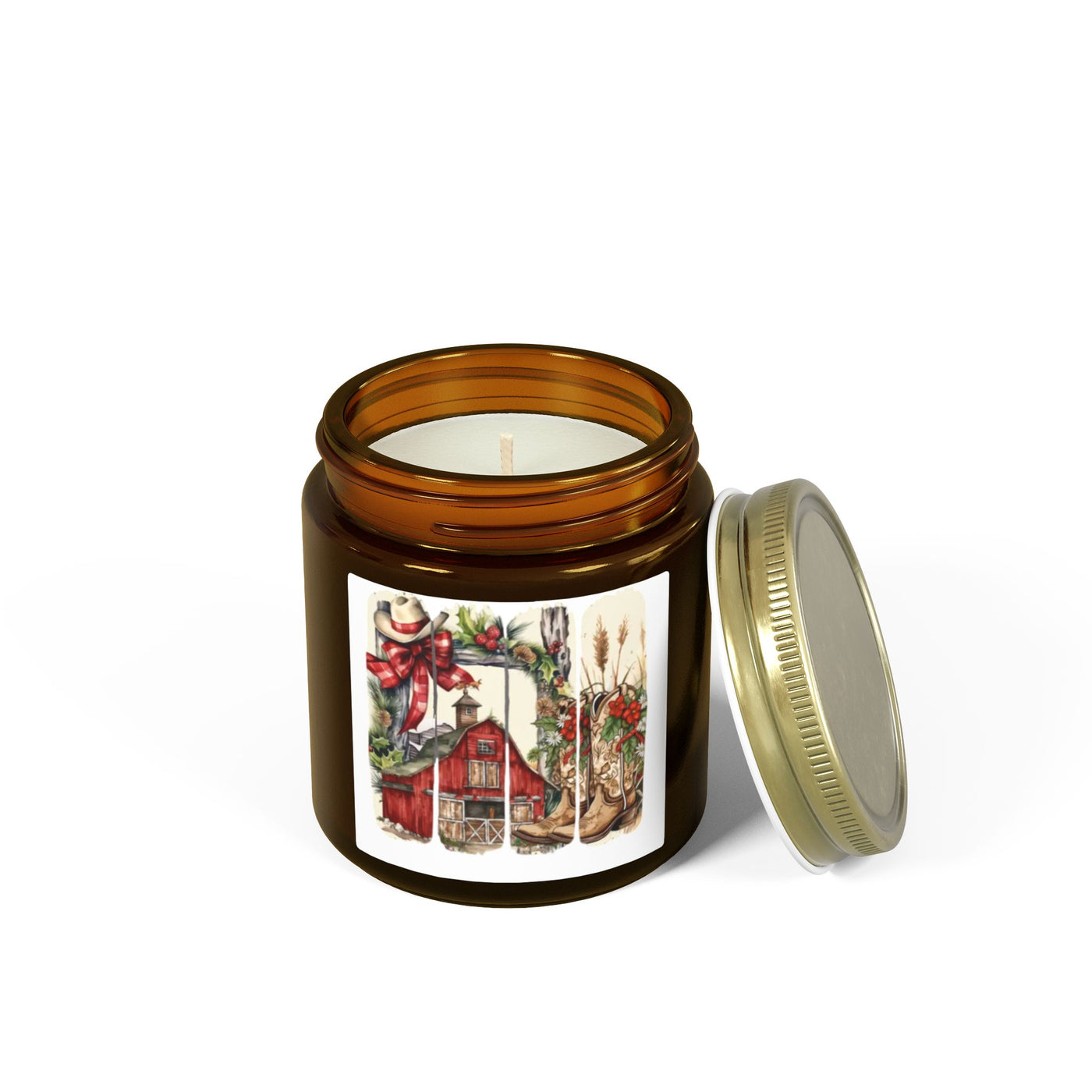 Christmas Barn Coconut Apricot Scented Candle (4oz/9oz)