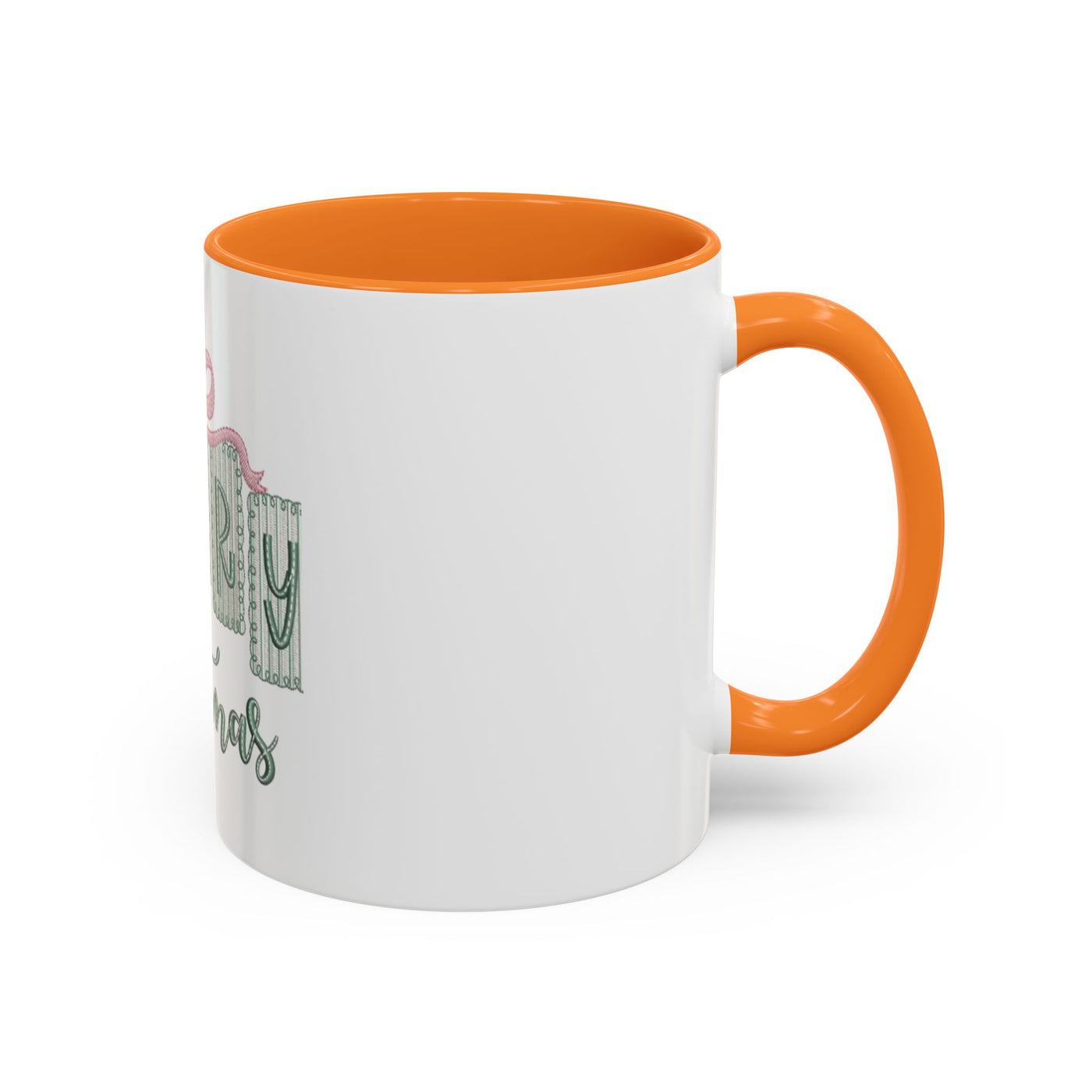 Christmas Mug — 'Merry Christmas' Pastel Gift-Tag Design (11oz/15oz)