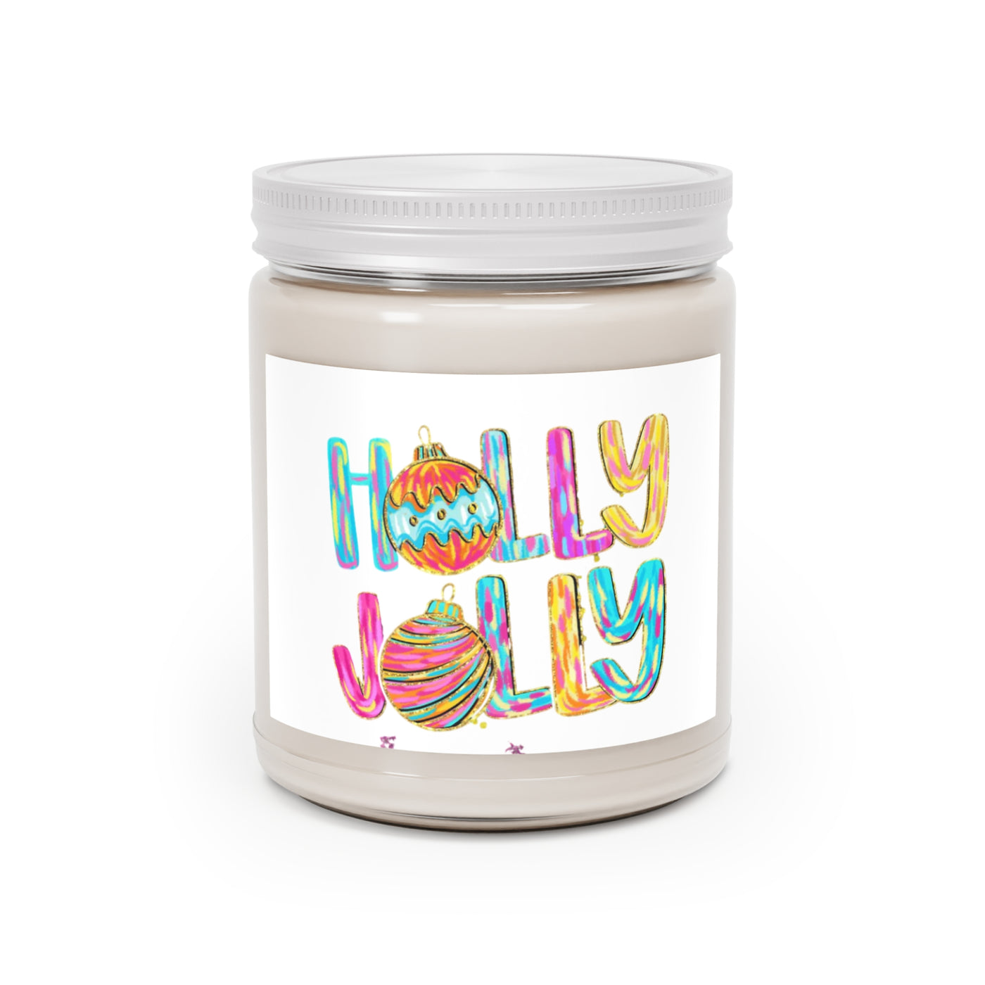 Scented Soy Candles with White Lid, 9oz