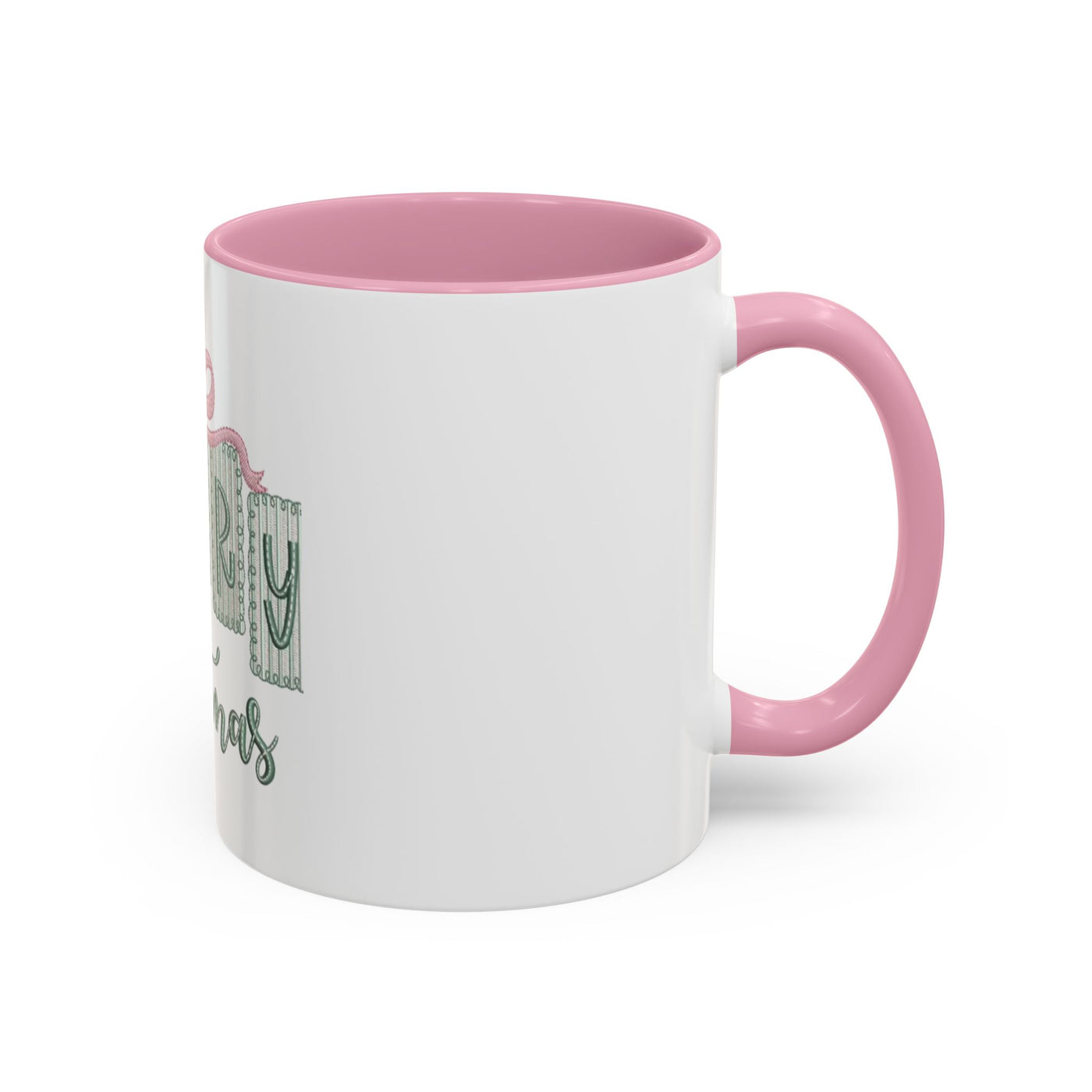Christmas Mug — 'Merry Christmas' Pastel Gift-Tag Design (11oz/15oz)