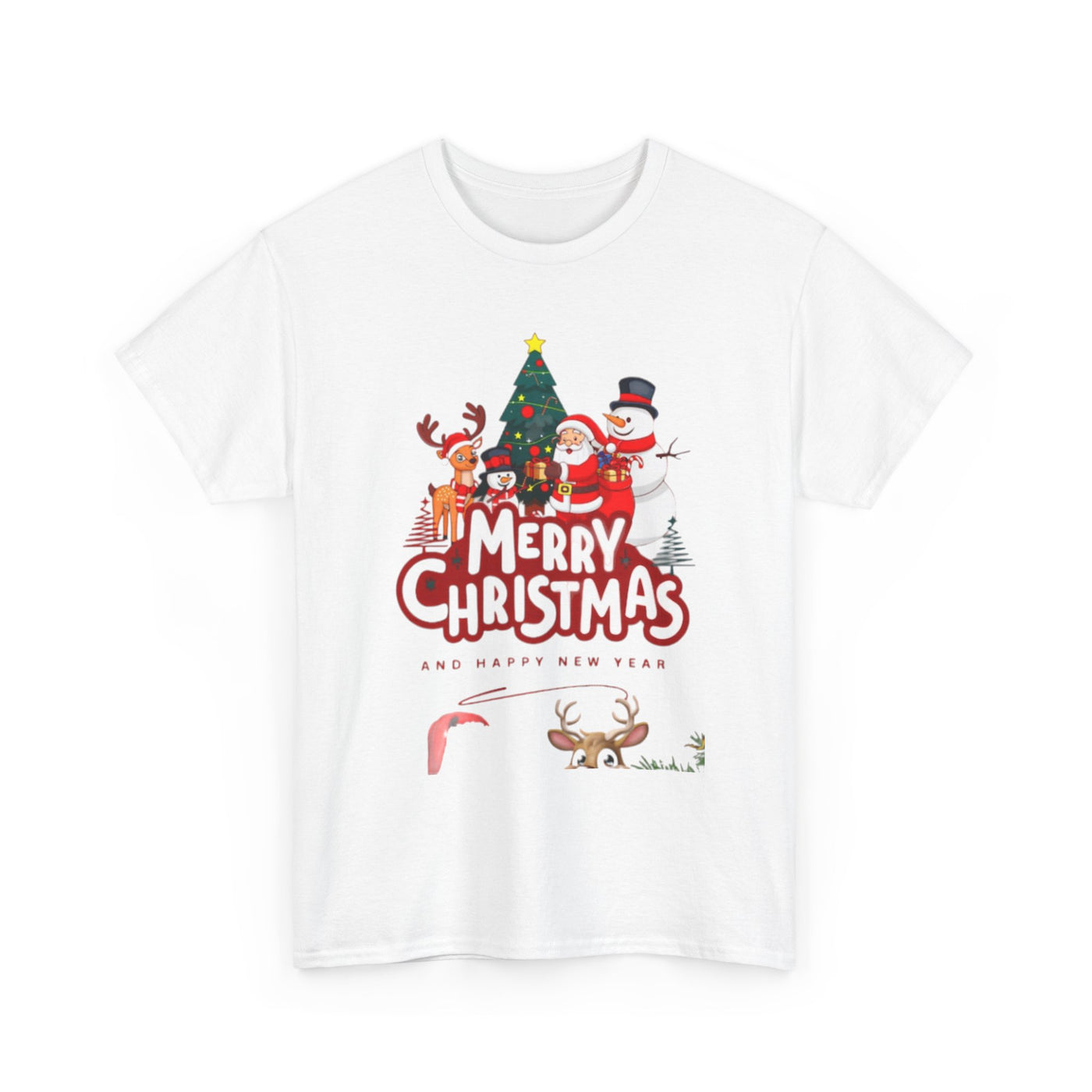 Christmas T-Shirt — Cute Cartoon Merry Christmas Holiday Tee
