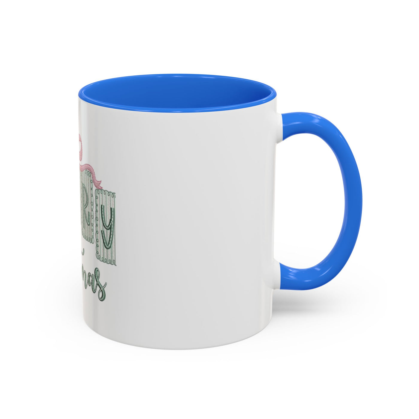 Christmas Mug — 'Merry Christmas' Pastel Gift-Tag Design (11oz/15oz)