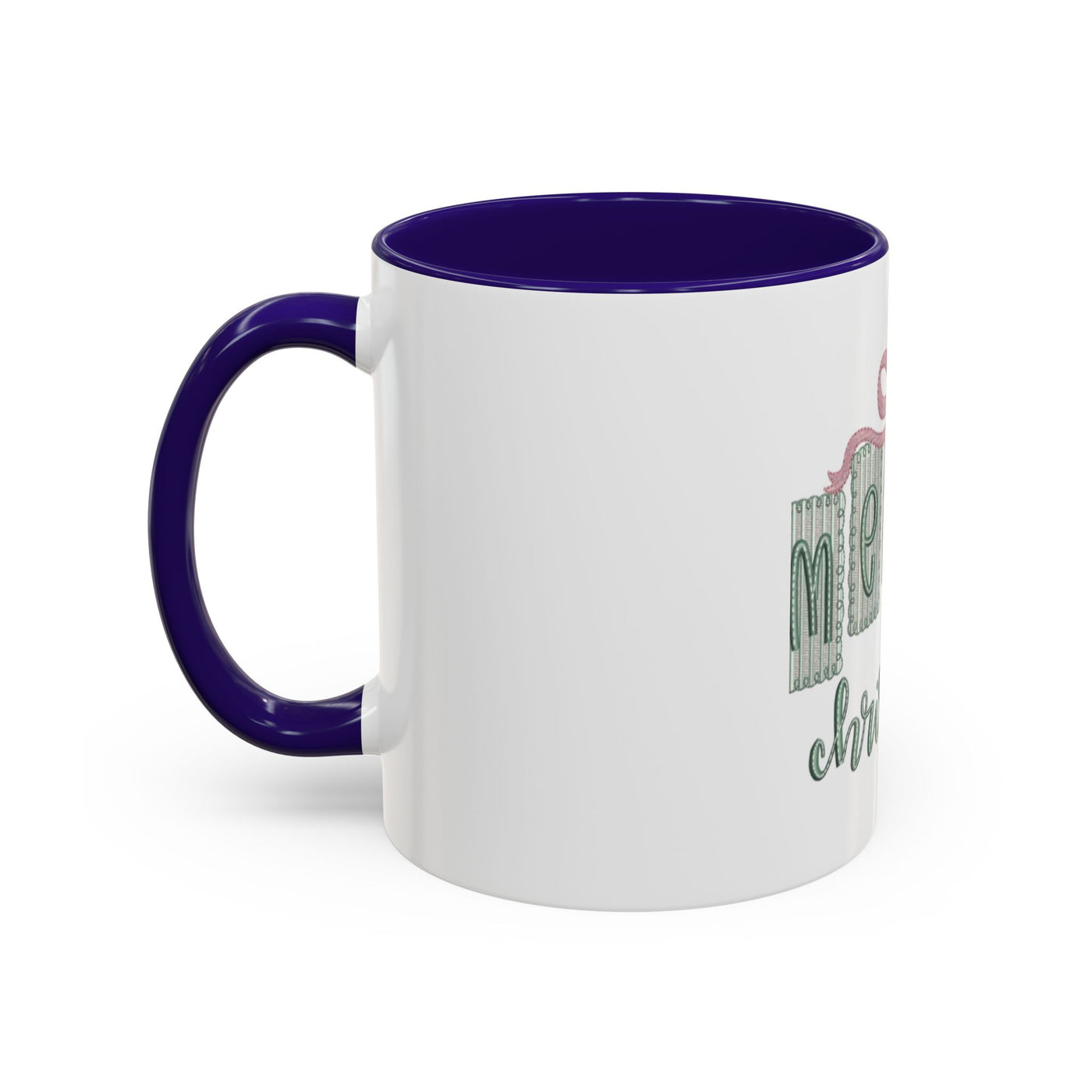 Christmas Mug — 'Merry Christmas' Pastel Gift-Tag Design (11oz/15oz)