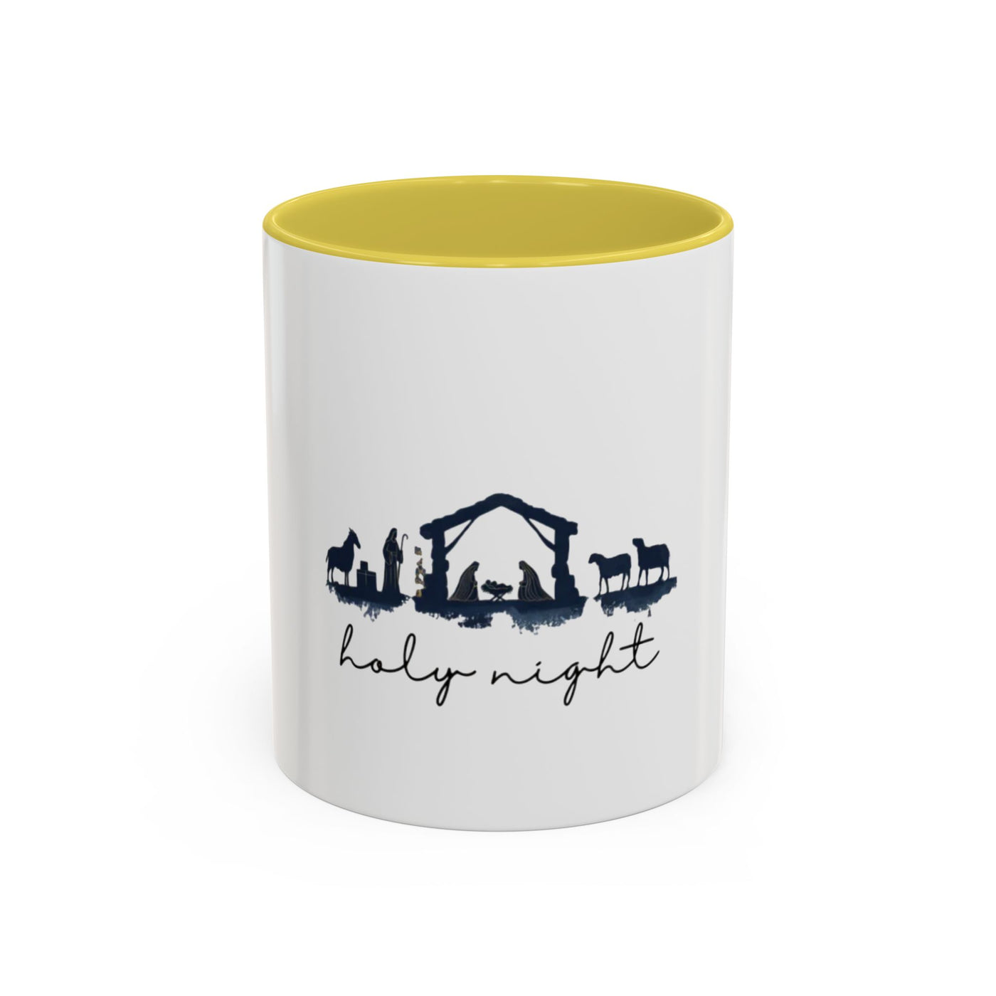 Holy Night Nativity Mug — Christmas Coffee Cup (11oz/15oz)