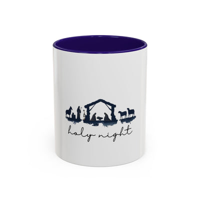 Holy Night Nativity Mug — Christmas Coffee Cup (11oz/15oz)