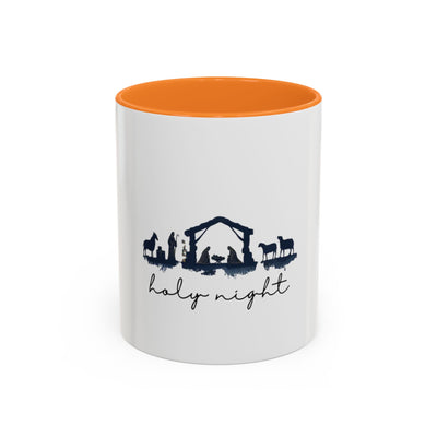 Holy Night Nativity Mug — Christmas Coffee Cup (11oz/15oz)