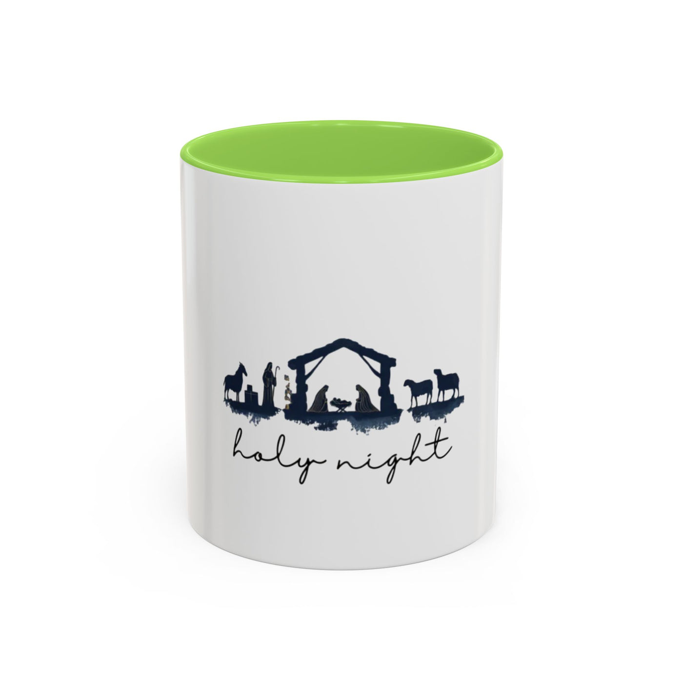 Holy Night Nativity Mug — Christmas Coffee Cup (11oz/15oz)