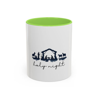 Holy Night Nativity Mug — Christmas Coffee Cup (11oz/15oz)
