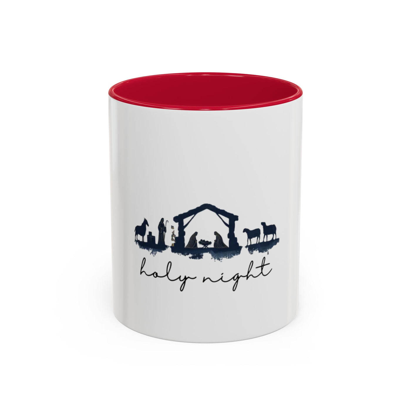 Holy Night Nativity Mug — Christmas Coffee Cup (11oz/15oz)