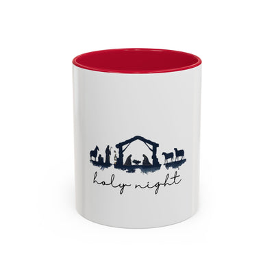 Holy Night Nativity Mug — Christmas Coffee Cup (11oz/15oz)