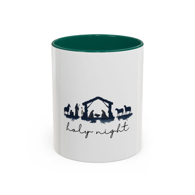Holy Night Nativity Mug — Christmas Coffee Cup (11oz/15oz)