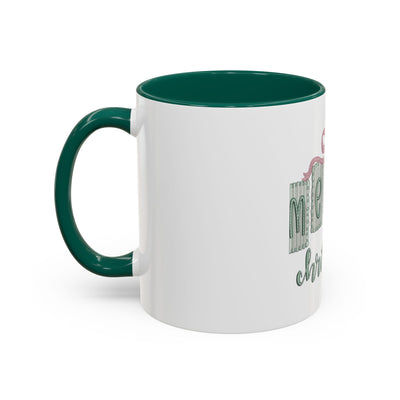 Christmas Mug — 'Merry Christmas' Pastel Gift-Tag Design (11oz/15oz)