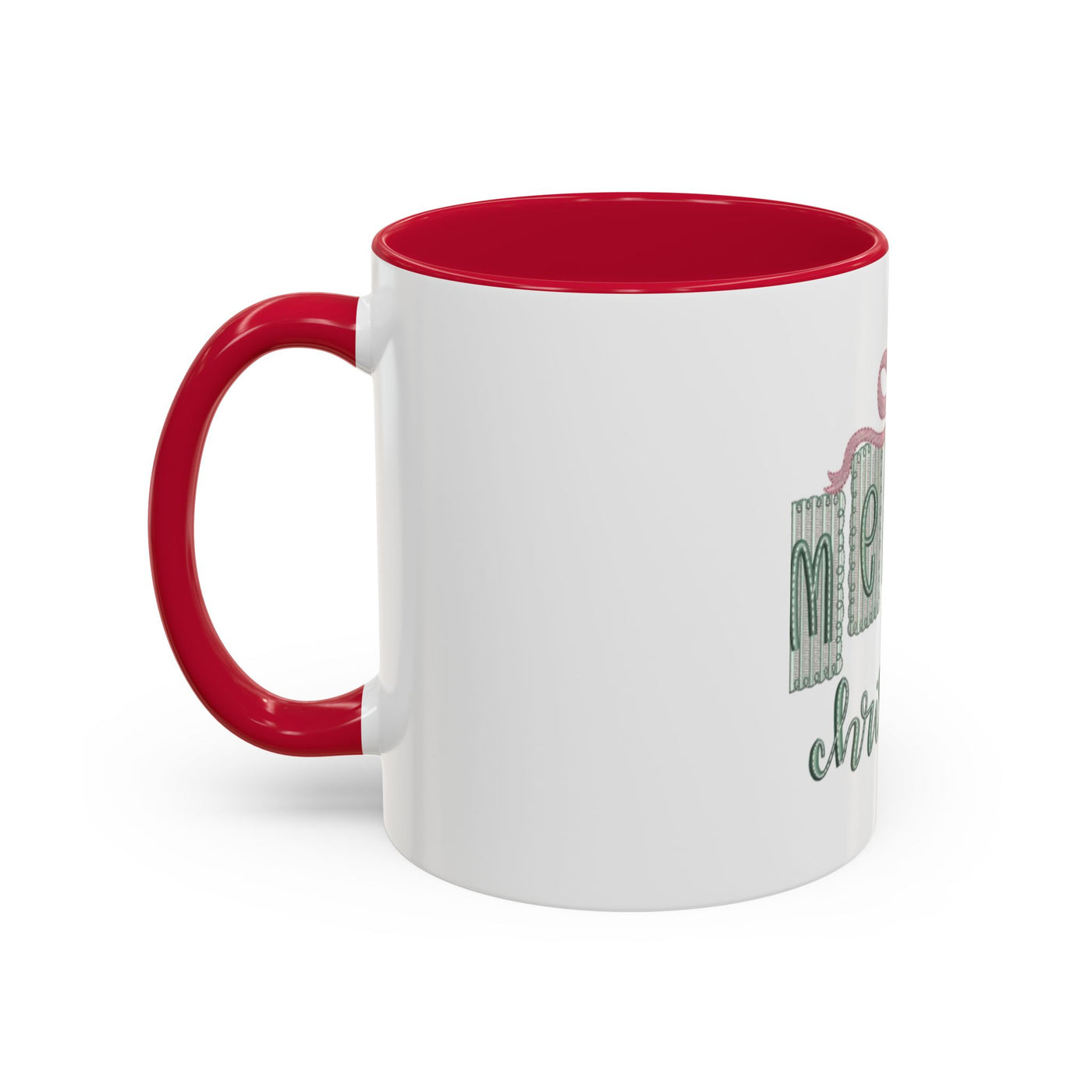 Christmas Mug — 'Merry Christmas' Pastel Gift-Tag Design (11oz/15oz)