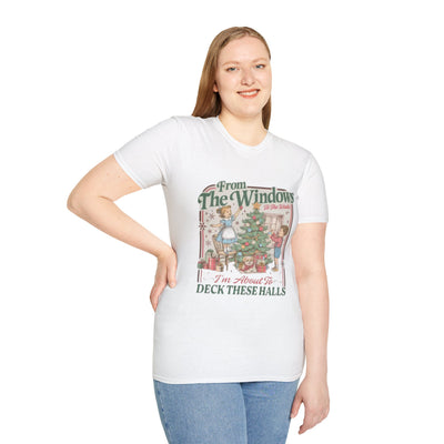 From the Windows Vintage Christmas T-Shirt — “I’m About To Deck These Halls” Holiday Tee