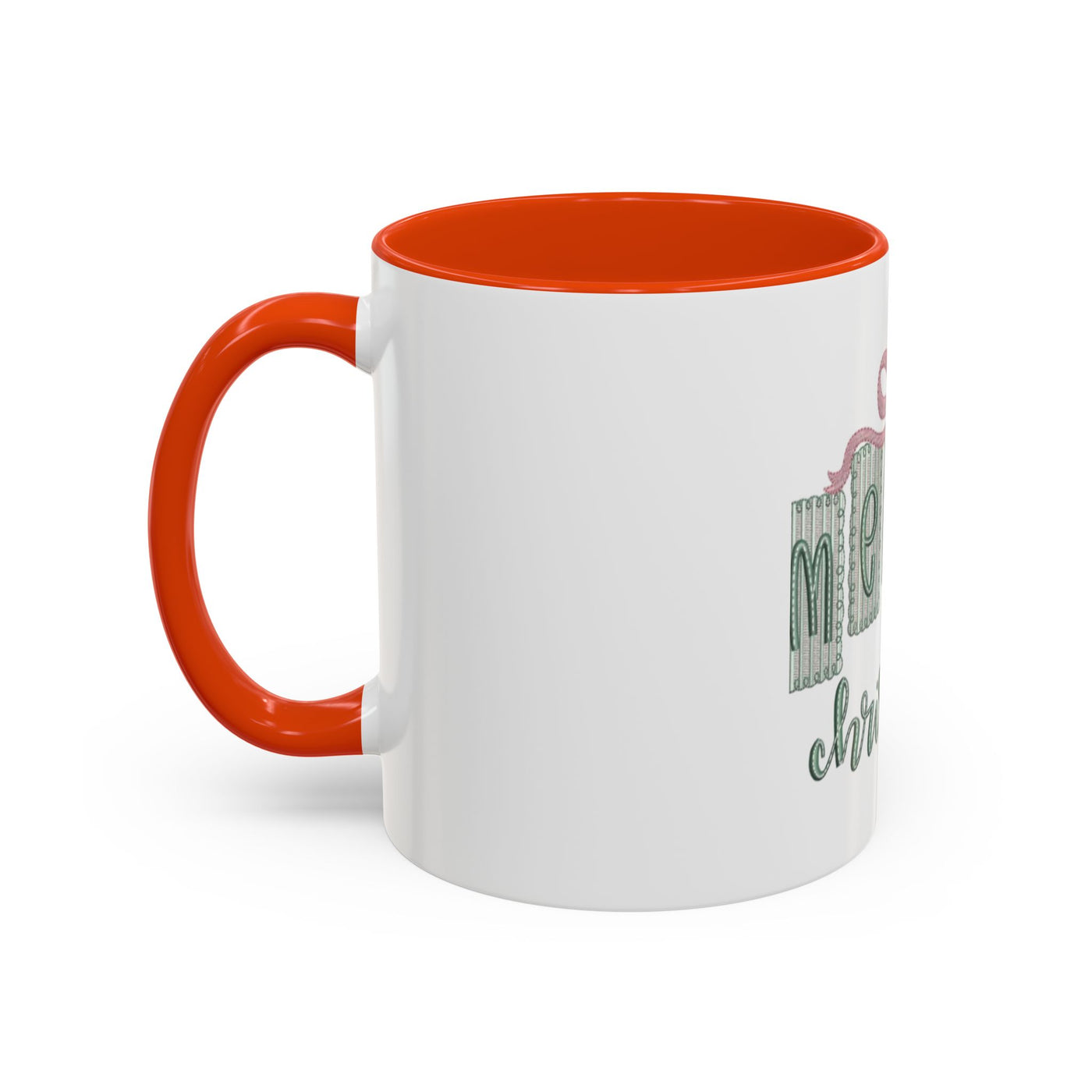 Christmas Mug — 'Merry Christmas' Pastel Gift-Tag Design (11oz/15oz)