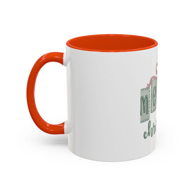Christmas Mug — 'Merry Christmas' Pastel Gift-Tag Design (11oz/15oz)